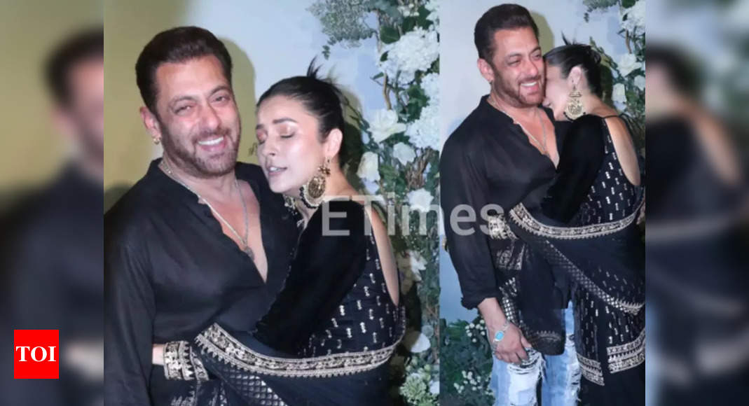 Salman Khan and Shehnaaz Gill share a warm moment post attending Arpita Khan’s Eid bash – watch video | Hindi Movie News