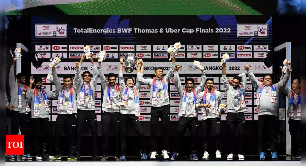 Thomas Cup: PM Narendra Modi, Anurag Thakur, Abhinav Bindra hail men's team for historic triumph | Badminton News