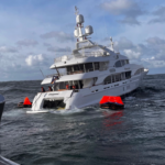 US Coast Guard assisting disabled yacht off Washington coast