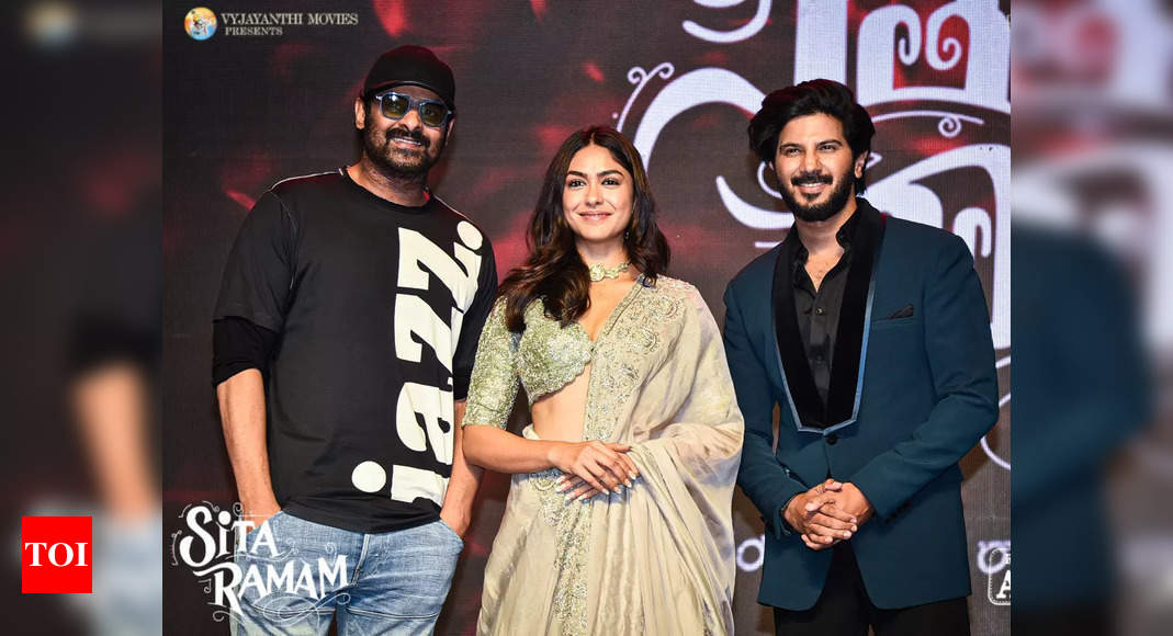 Pan-India star Prabhas purchases first ticket of 'Sita Ramam' at pre-release event | Telugu Movie News