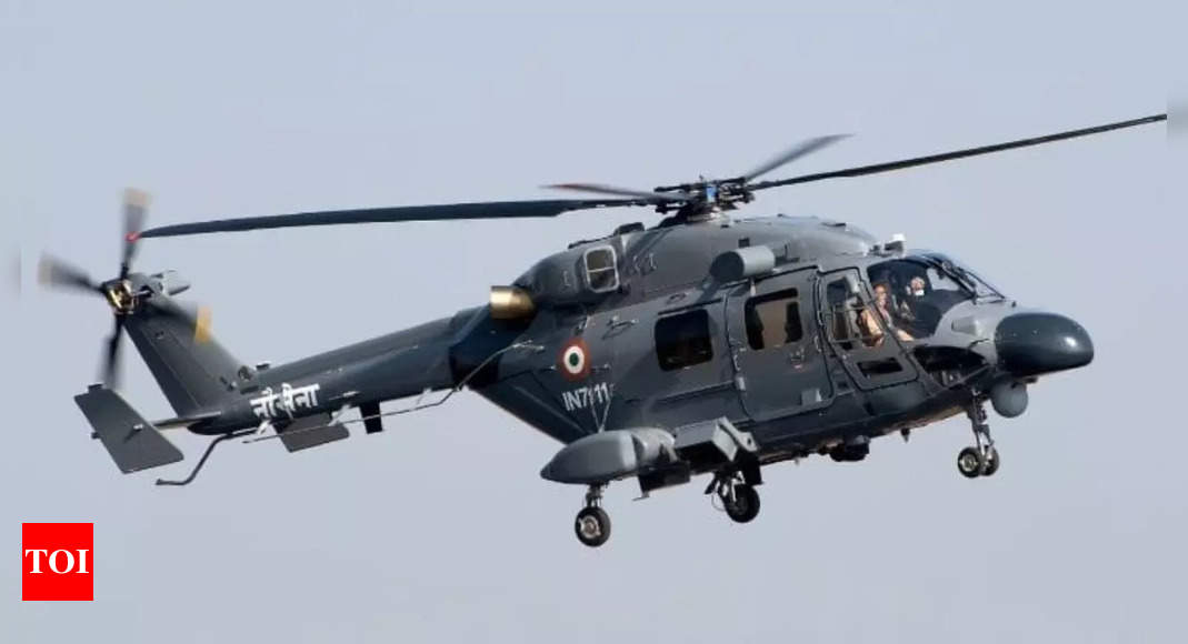 Indian Navy chopper meets with accident off Mumbai coast | India News